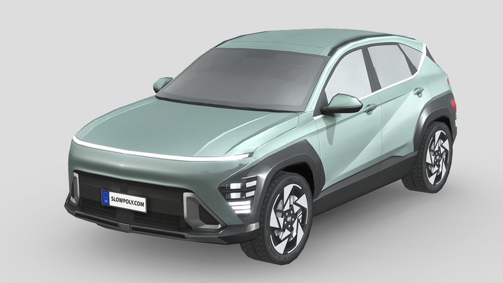 Hyundai Kona 2024 3D Model