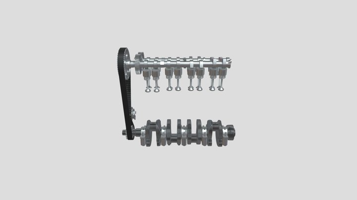 Valve transmission group 3D Model