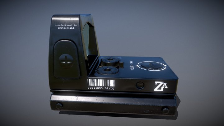 ZA Mini - Red dot sight 3D Model