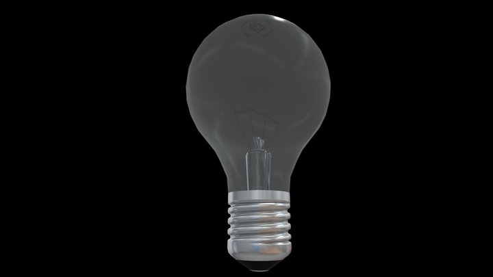 Incandescent Light Bulb 3D Model