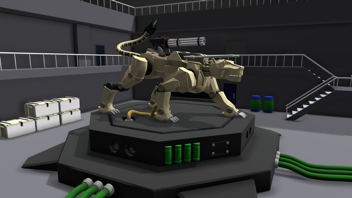 Mech Leopardo 3D Model