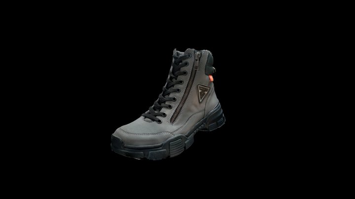 IMMORTALE BOOT GREY 3D Model