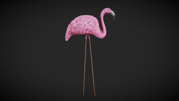 SCP-1507 Pink Flamingos from Go Home Annie 3D Model