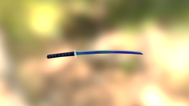 Japanese Sword 3D Model