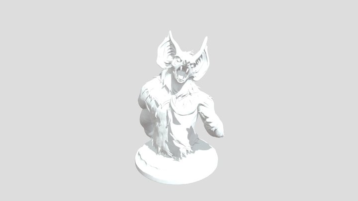 Bat Howl 3D Model