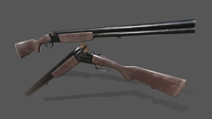 Old Hunting Rifle 3D Model