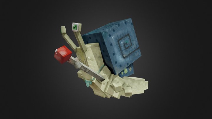 Snail Mage 3D Model