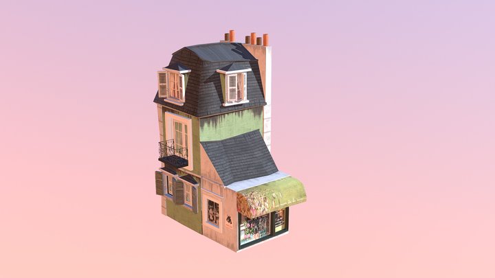 FlowerShop 3D Model