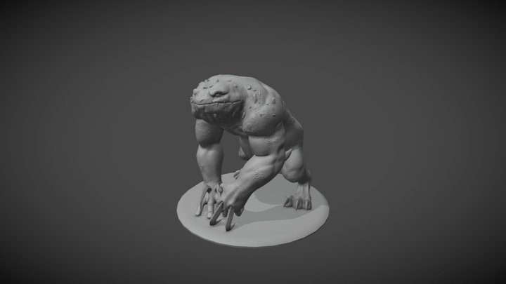 Slaad Blue 3D Model