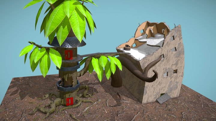 Symbiosa - The Great Mixed City 3D Model