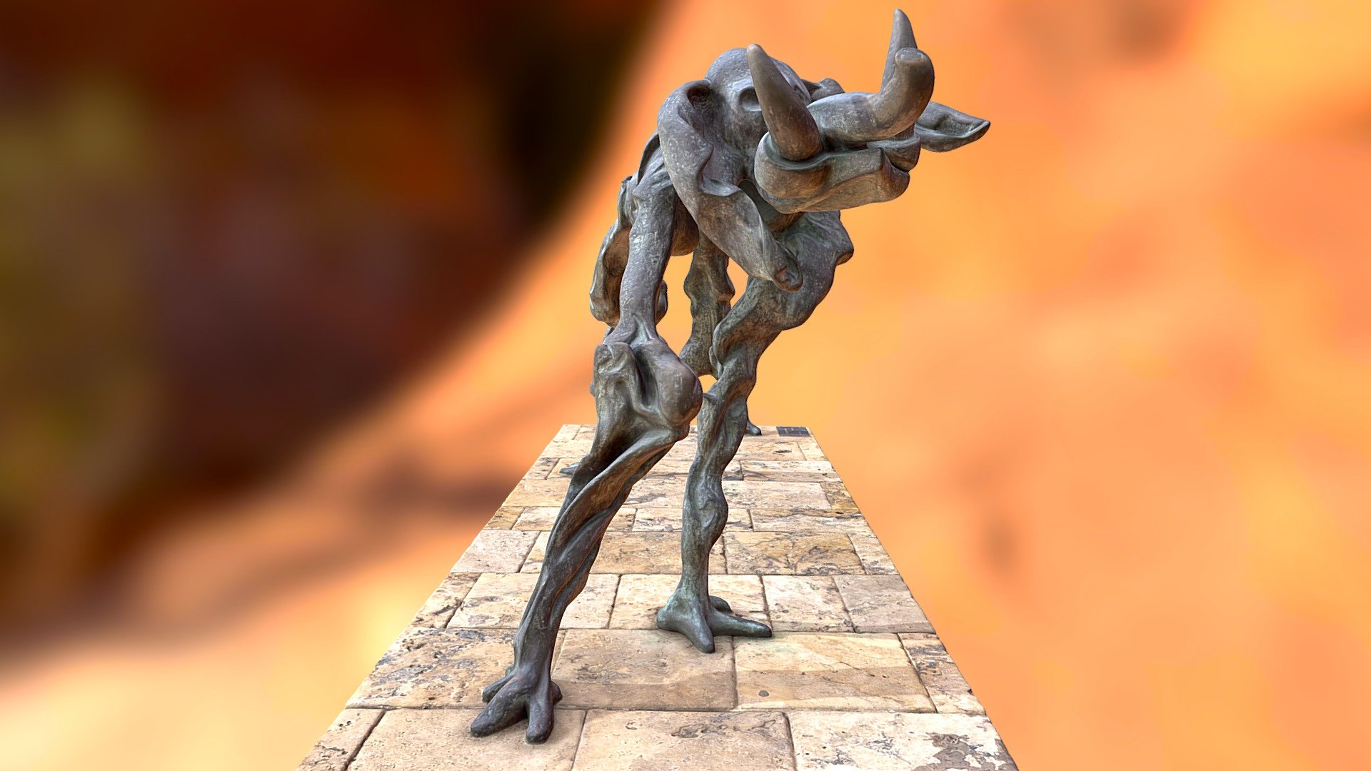 Cosmic Elephant by Dali — Sketchfab embed 3D viewer