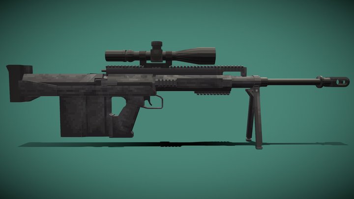 Anti-material-rifle 3D models - Sketchfab