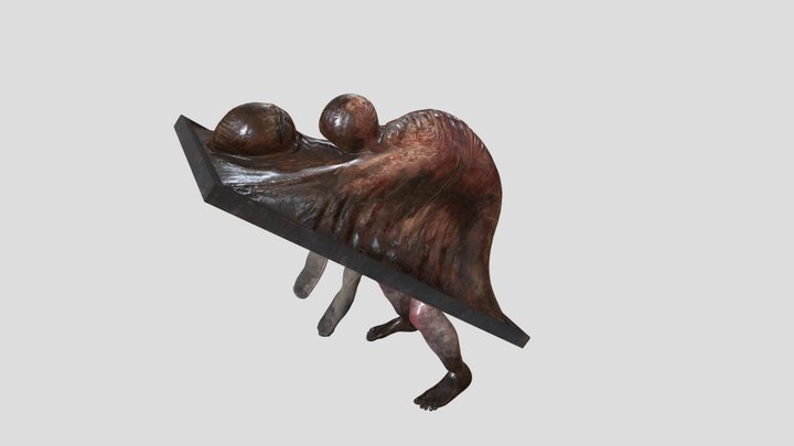 Abstract Daddy Silent Hill 2 remake rigged 3D Model