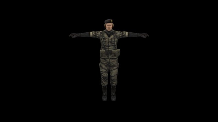 PSP MGS Portable Ops Fox Unit Soldier A – Modello 3D gratuito STL