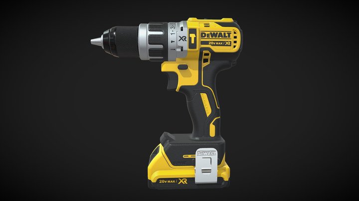 DeWALT screwdriver 3D Model