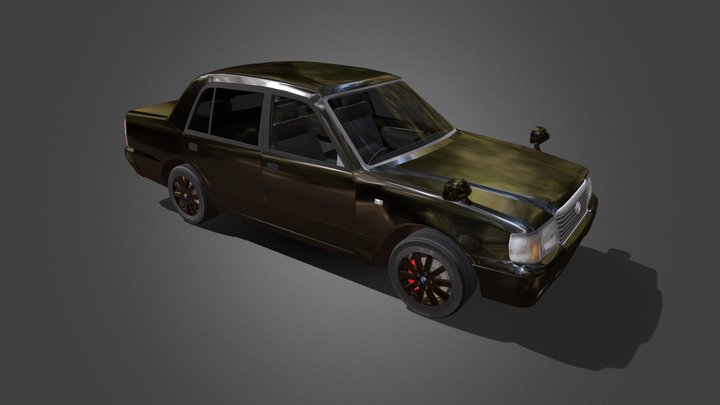 2001_toyota_crown_comfort_deluxe_lxs10 3D Model