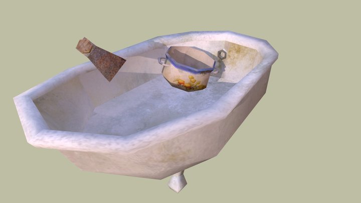 GRANDMA'S HOUSE - 3 Simple Props 3D Model