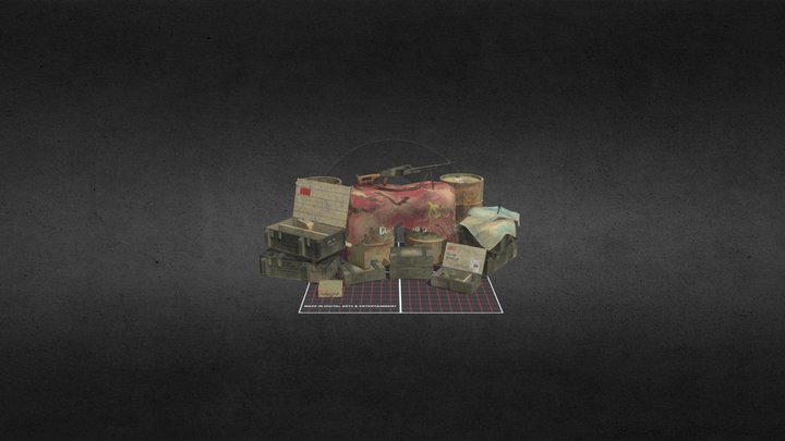 DAE 5 Finished props - Rustborn 3D Model