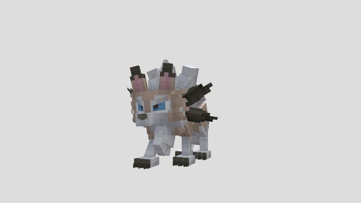 Lycanroc remodel 3D Model