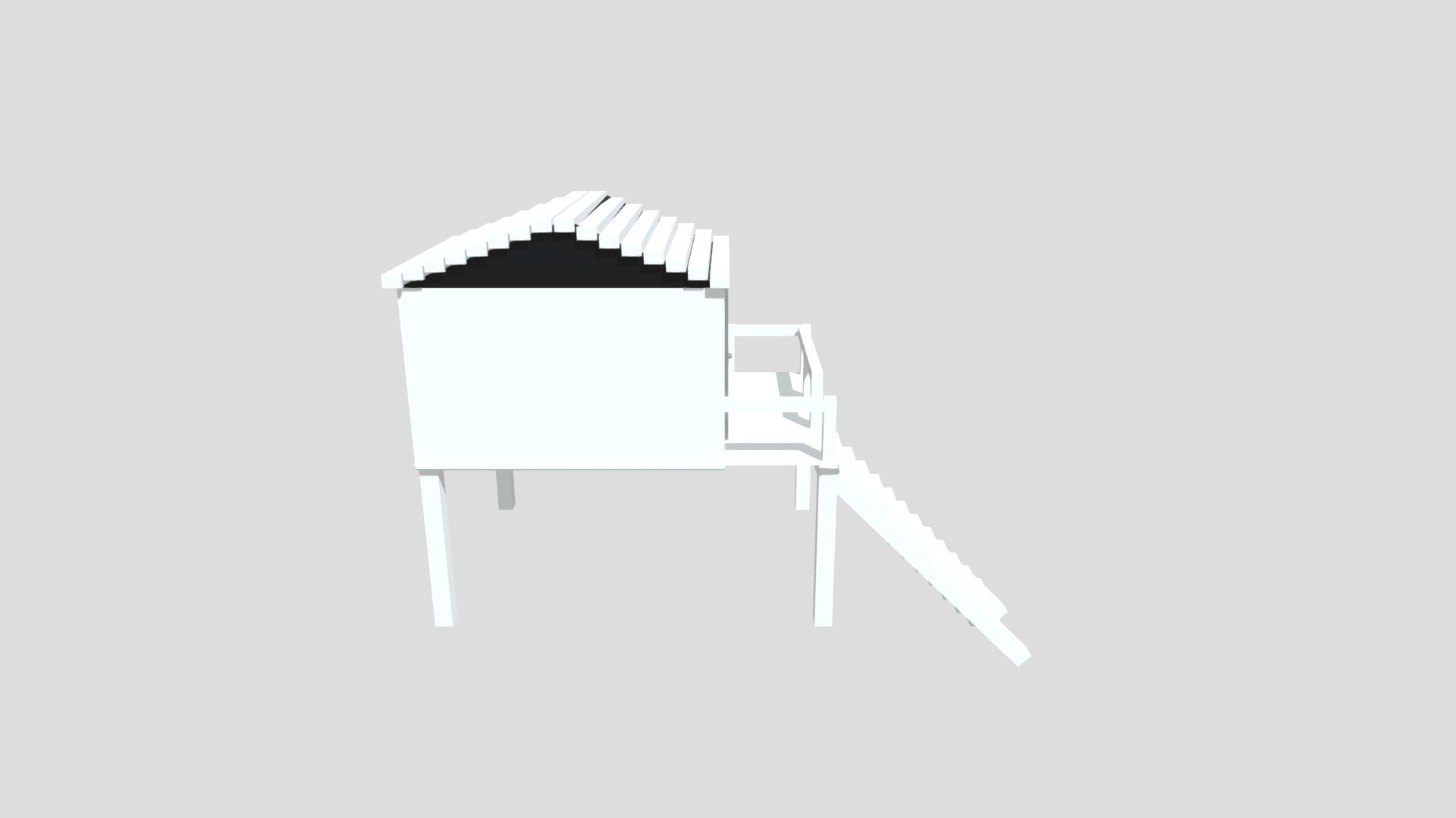 Low Poly Stilt House - Exterior Only - 3D model by dv9289 [5ae4cad ...