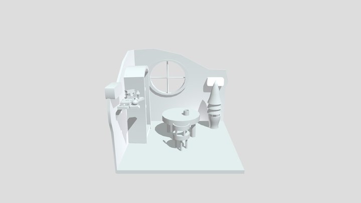 Habitación simple 3DS Max 3D Model