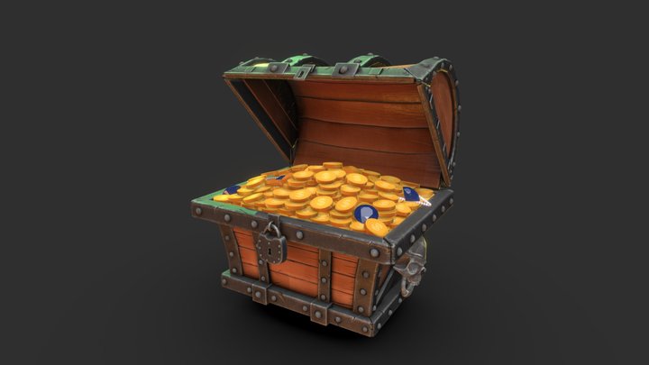 Treasure Chest 3D Model - Unlock Hidden Riches 3D Model