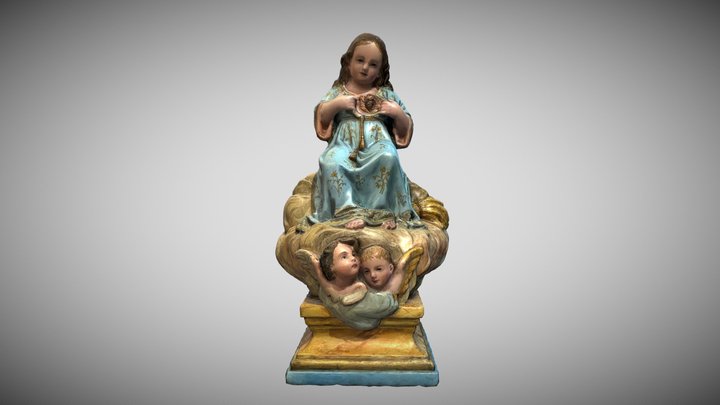 Sagrado Corazón de Jesús. NIño. 3D Model