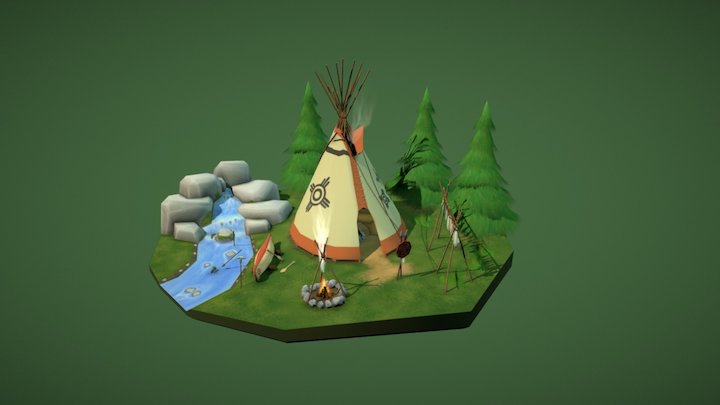Historical Buildingstyle - LOWpoly 3D Model