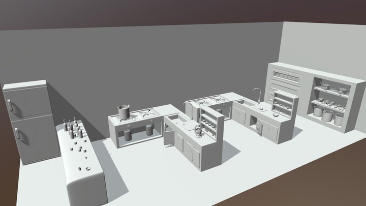 (past)Sophomore Homework - Kitchen 3D Model
