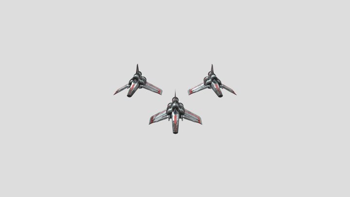 Colonial Viper Squad - Battlestar Galactica 3D Model