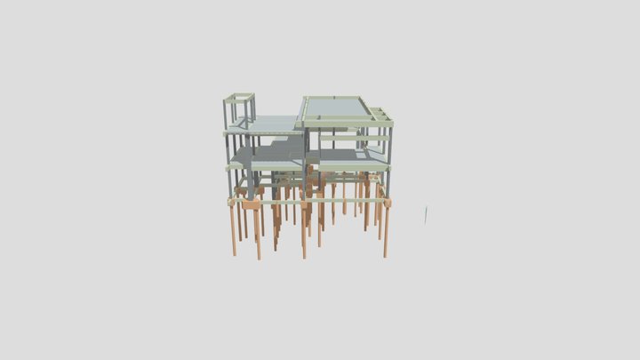 3D Estrutura Paulão 3D Model