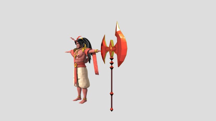 BurningSpiceCookie Textured 3D Model