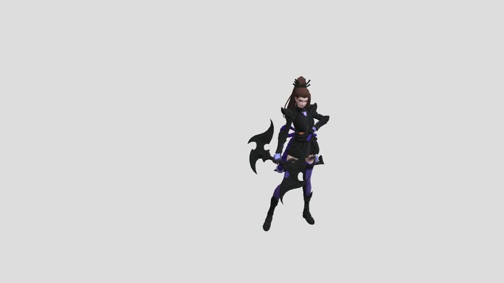 hero_nextninjagirl_skin01_high_add 3D Model