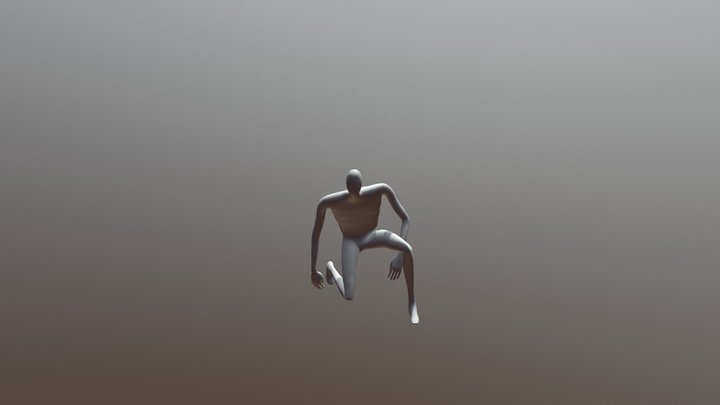 Eerie Male Character 3D Model