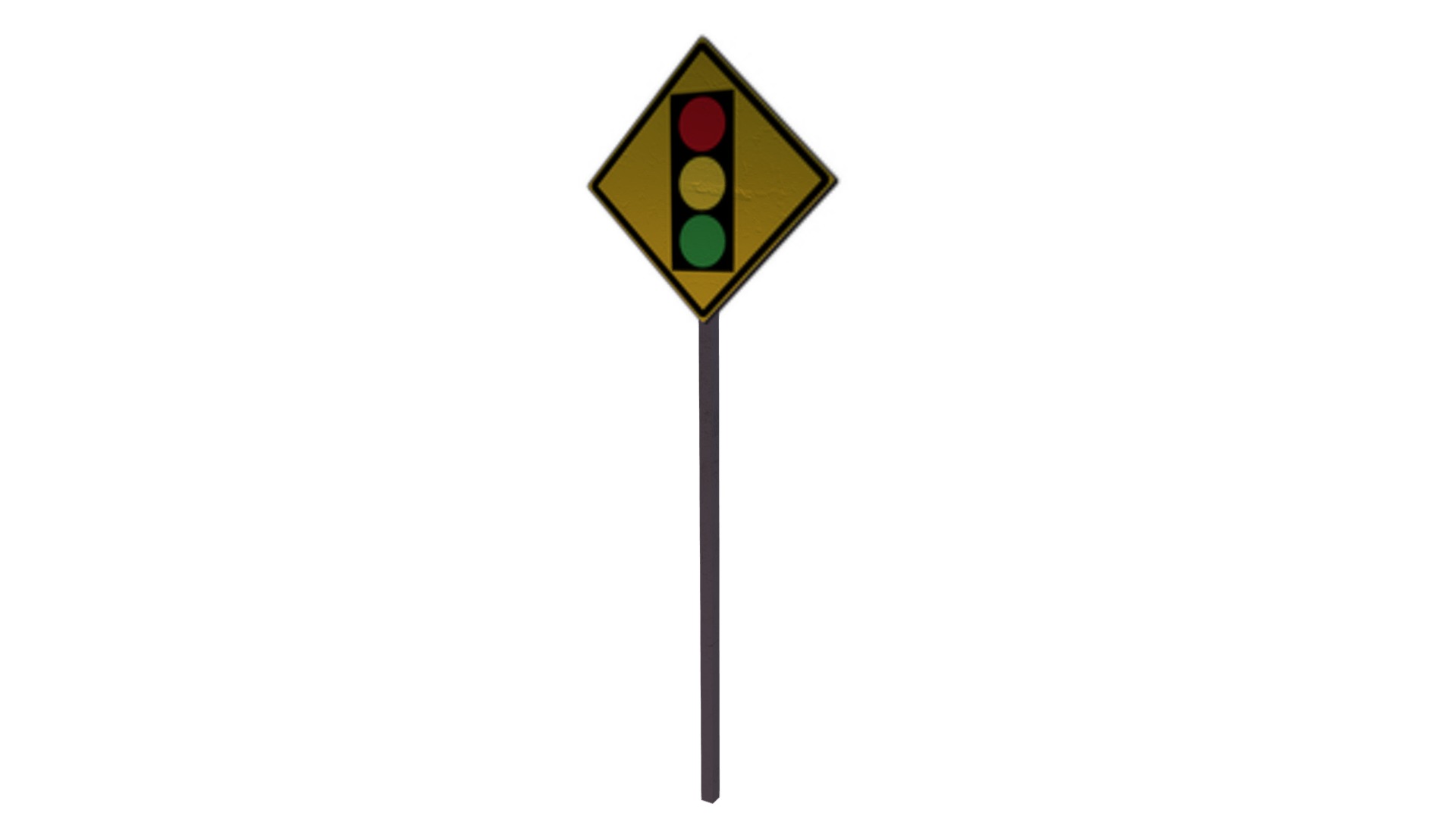 3D model Road Sign - This is a 3D model of the Road Sign. The 3D model is about shape.