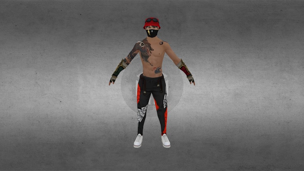 freefire 3d model tanishq