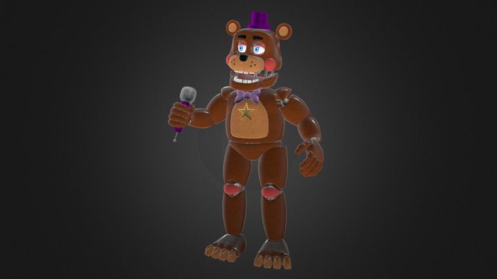 Rockstar Freddy (FNaF AR) [MODEL EDIT] 3D Model