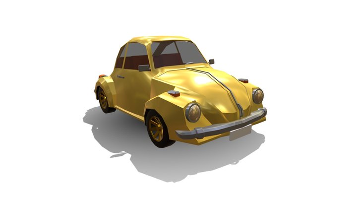 Low Poly | Volkswagen Beetle 3D Model