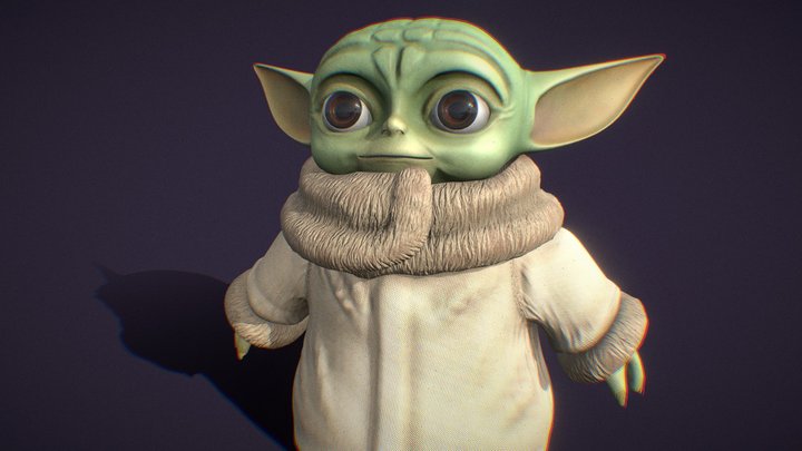 Grogu (Baby Yoda) 3D Model