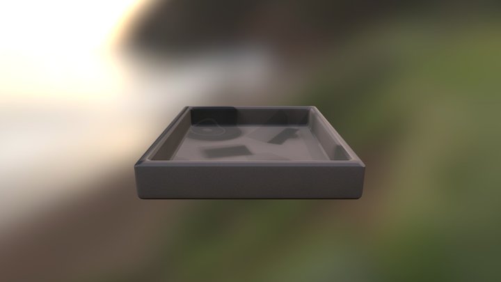 Hipster Suitcase 3D Model