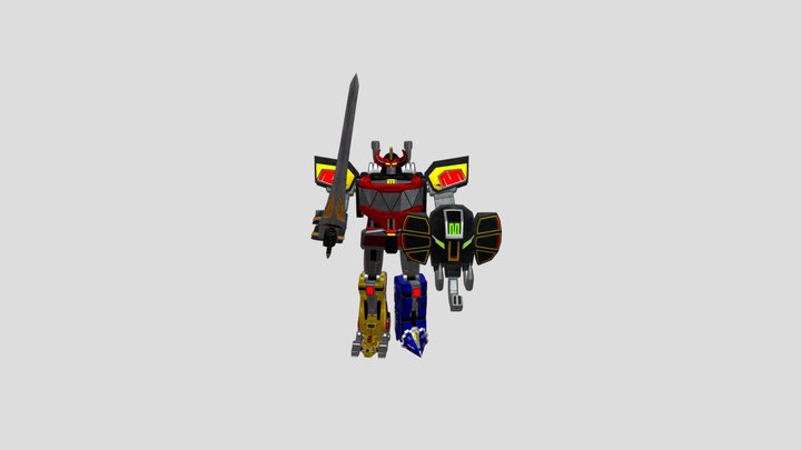 MM Power Rangers Megazord / Zyuranger Daizyuzin 3D Model