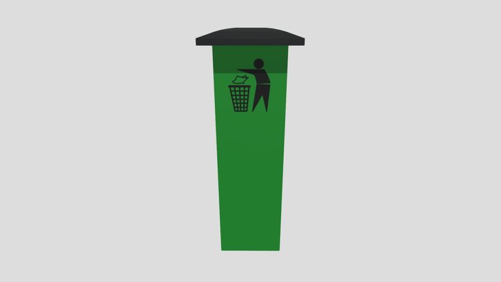 Trash Can 3D Model