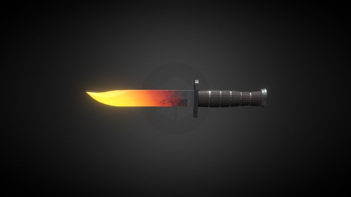 Forge Knife 3D Model