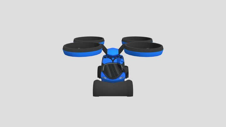 Airbus’ New Drone-car Hybrid 3d Model 3D Model