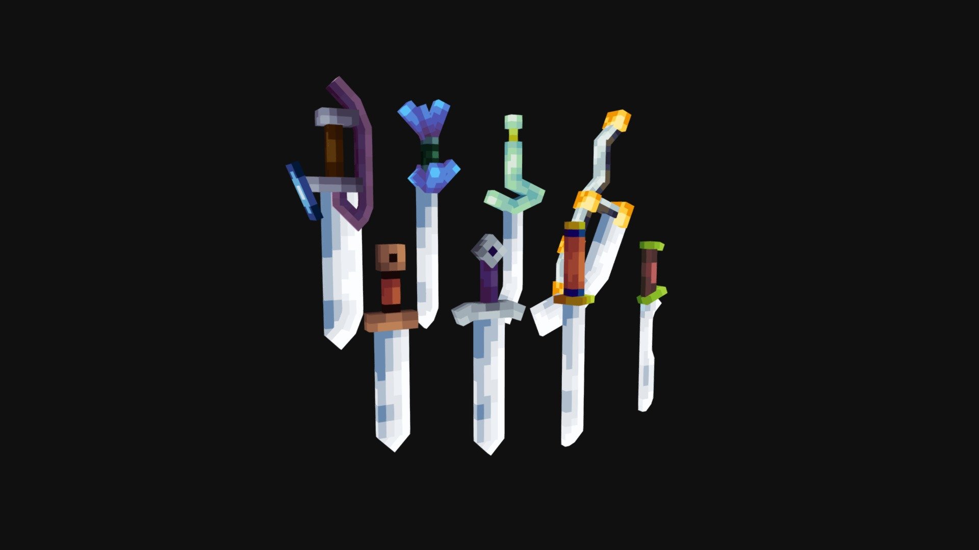 Vanilla Swords Pack - MCModels