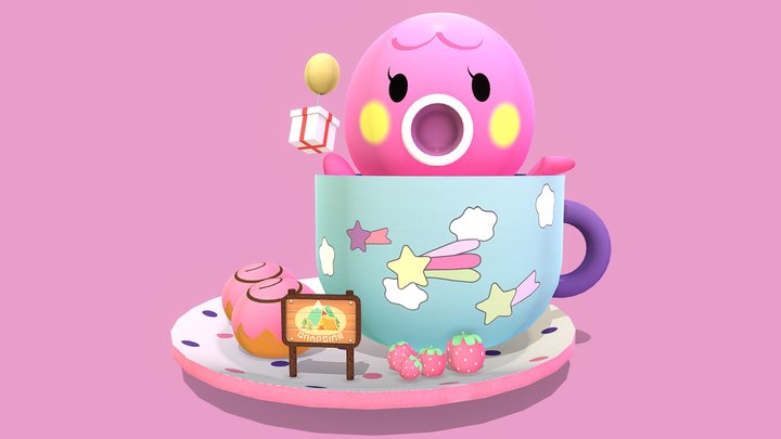 Marina's tea time 3D Model