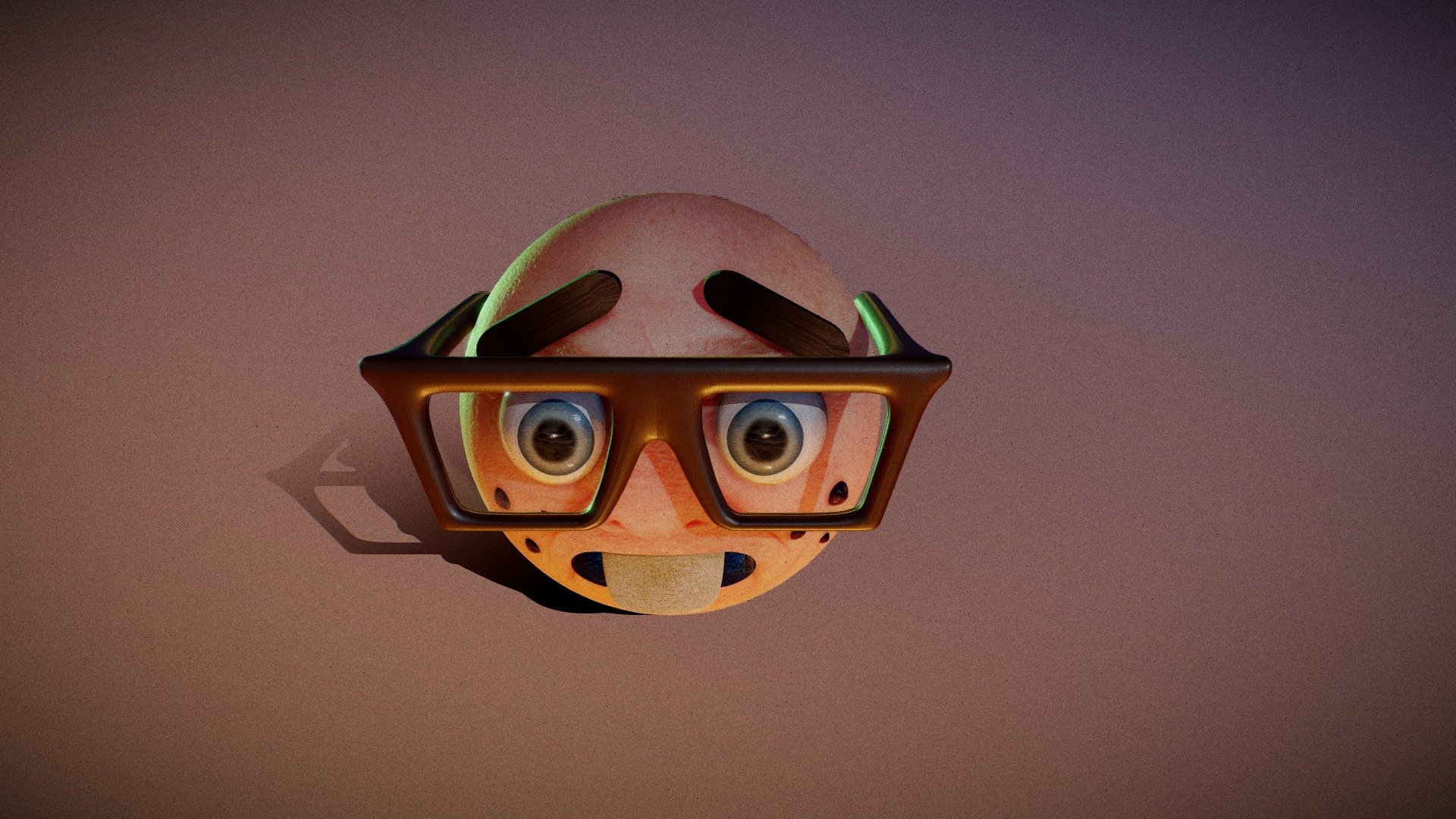 Nerd face emoji model - TurboSquid 1533409