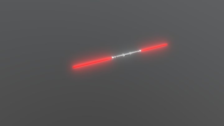 Dual Light Saber 3D Model