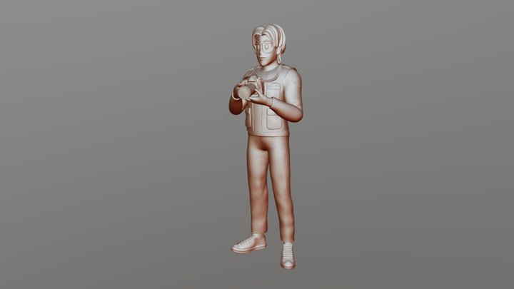 CameraMan 3D Model