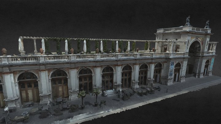 Budapest Castle Bazaar and The Royal Gardens I. 3D Model